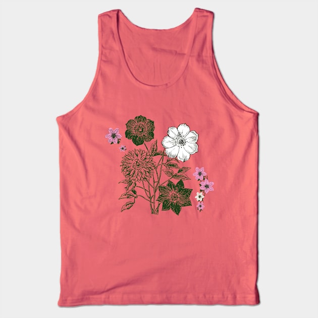 Vintage yellow flowers fields Tank Top by Cimbart